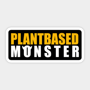 Vegan - Plant based Monster Sticker